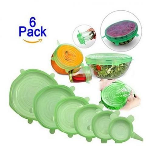Set de 6 couvercles en silicone réutilisables-Vert
 Fiche Technique et Prix au Maroc