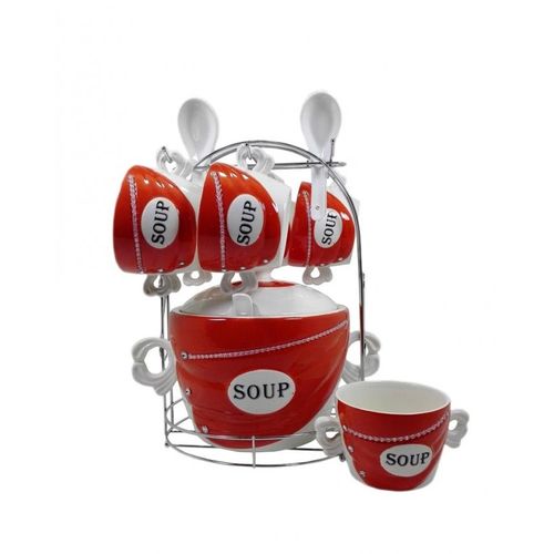 Set de soupière 15pcs avec support-Orange
 Fiche Technique et Prix au Maroc