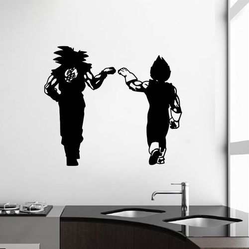 Stickers Dragon Ball Z Goku Vegeta Anime - sticker manga -Noir MA100041
 Fiche Technique et Prix au Maroc