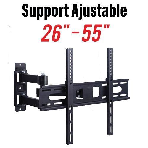 Support Tv Mural Pivotant Rotatif 26 à 55°
 Fiche Technique et Prix au Maroc