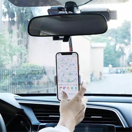 Support Voiture Telephone sur Rétroviseur,Siege Arriere -Pour GPS,Appels,Message
 Fiche Technique et Prix au Maroc