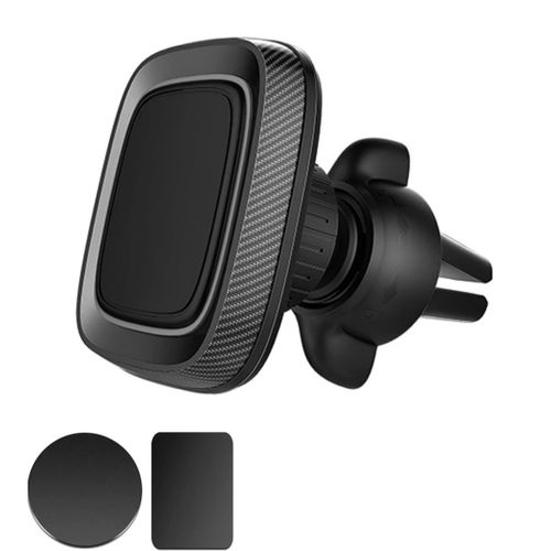 Support de téléphone magnétique universel, en métal, pour voiture, fixation sur grille de ventilation, rotation à 360 degrés
 Fiche Technique et Prix au Maroc