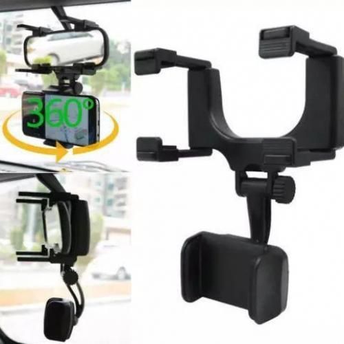 Support de téléphone pour rétroviseur de voiture, pour iPhone, Galaxy, Huawei, Xiaomi,
 Fiche Technique et Prix au Maroc