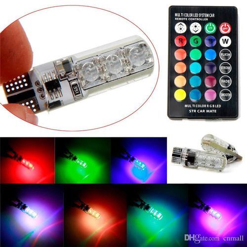 T10 5050 Lampe Voiture RGB LED a Distance Contrôleur
 Fiche Technique et Prix au Maroc