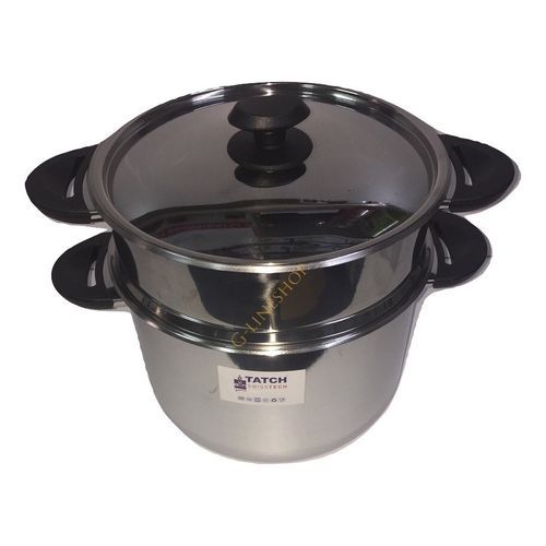 TATCH Couscoussier INOX Capacité 12 litres 28cm
 Fiche Technique et Prix au Maroc