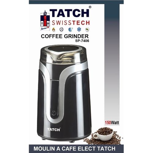 TATCH Moulin A Cafe Electrique Noir 150 W
 Fiche Technique et Prix au Maroc
