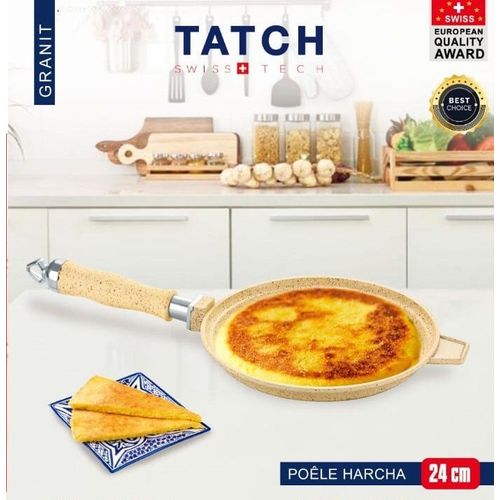 TATCH Poele Harcha En Granit 32Cm
 Fiche Technique et Prix au Maroc