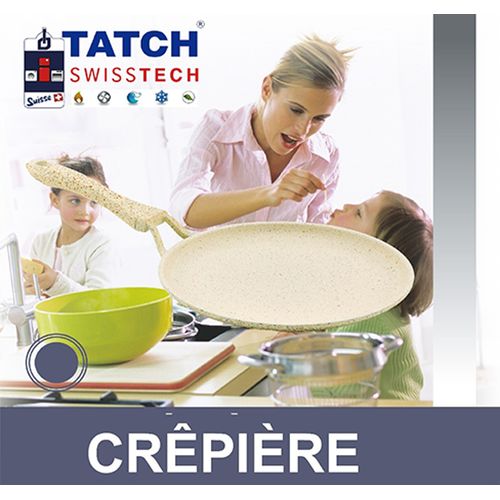 TATCH Une crêpière en granite, Dimension 24 cm
 Fiche Technique et Prix au Maroc