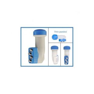 LNB Quad HD-Profi 0,1 DB Gain 60 DB Tête Universelle 4 Sorties Full HD