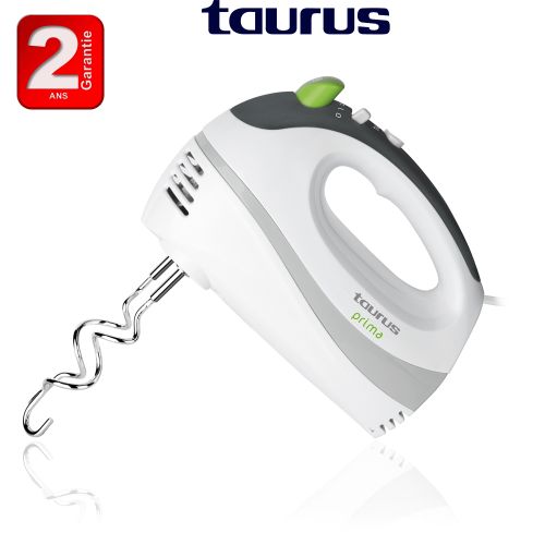 Taurus Batteur Mixeur Mélangeur PRIMA 5 Vitesses 2 Fouets Métalliques -2ans de garantie
 Fiche Technique et Prix au Maroc