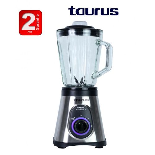 Taurus Blender Bol en verre Optima Magnum6, 600W mixeur robot-2 ans de garantie
 Fiche Technique et Prix au Maroc