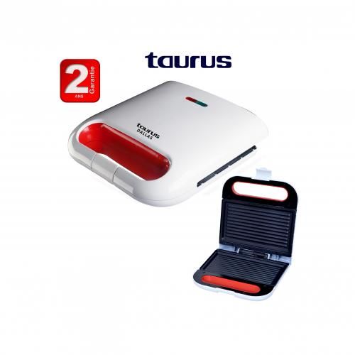 Taurus Panini DALLAS,appareil à sandwichs 700-800w,anti-adhésives- 2 ans de garantie
 Fiche Technique et Prix au Maroc