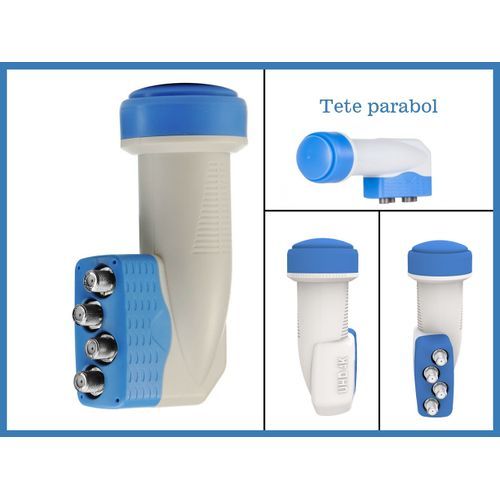 Tête de Parabole 4port Hd//4K
 Fiche Technique et Prix au Maroc