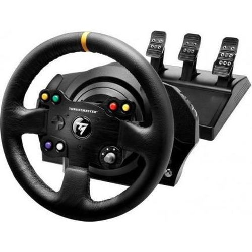 Thrustmaster Volant + Pédales TX Racing Wheel Leather Edition pour PC / Xbox One
 Fiche Technique et Prix au Maroc
