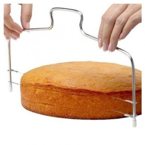 Trancheuse à gâteau en acier inoxydable à double fil
 Fiche Technique et Prix au Maroc