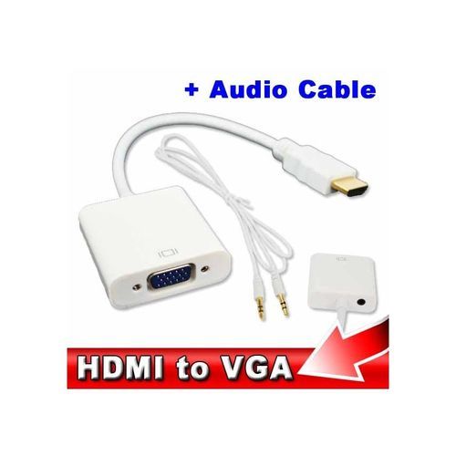 VGA12 Hdmi vers vga avec une sortie audio
 Fiche Technique et Prix au Maroc
