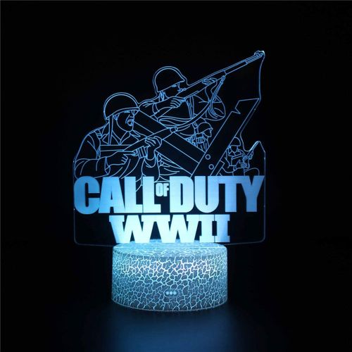 Veilleuse Call Duty Lampe illusion 3D
 Fiche Technique et Prix au Maroc
