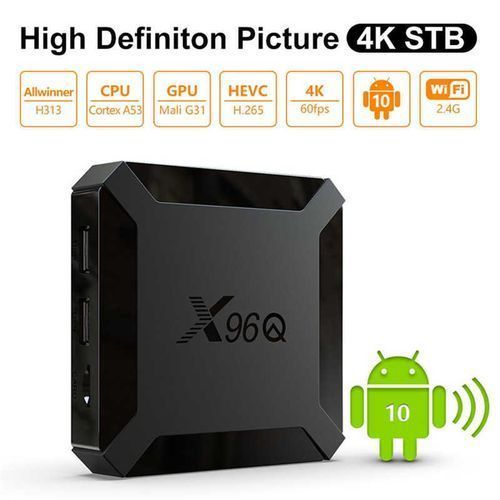 X96 TV Box Android 10.0 4K 2.4G Wifi Digital Video Media Player
 Fiche Technique et Prix au Maroc