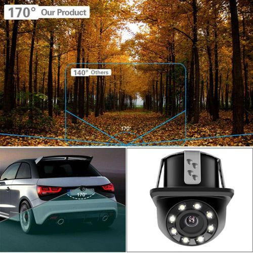 caméra de Recul Voiture Universelle HD LED Vision Noturne arrière coudée
 Fiche Technique et Prix au Maroc