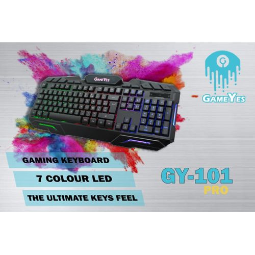 clavier de jeu oui gy-101 couleur conception ,7 couleur led
 Fiche Technique et Prix au Maroc