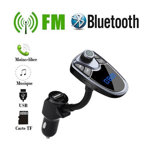 écouteur  mains libres Bluetooth pour lecteur MP3 de voiture transmetteur radio FM
 Fiche Technique et Prix au Maroc