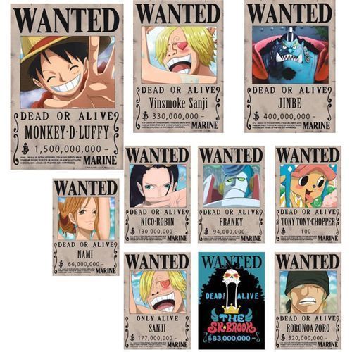 10 Poster plastifiè  A5 One Piece Luffy Poster Anime Japonais
 Fiche Technique et Prix au Maroc