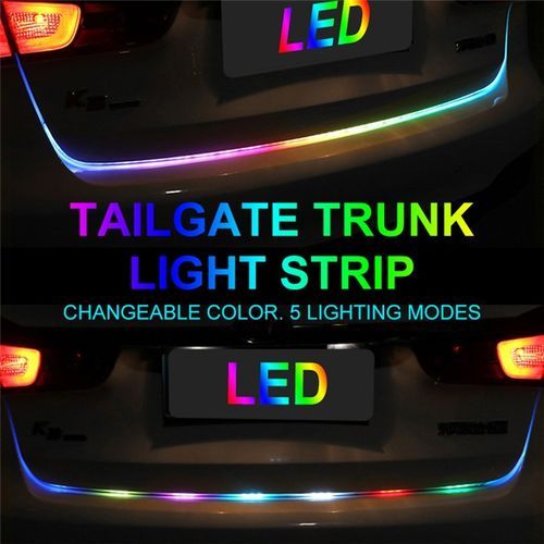 Bande d'éclairage de voiture LED multicolor arrière du coffre, feu arrière Steamer de frein dynamique Clignotant inversé Led Avertissement Car-styling
 Fiche Technique et Prix au Maroc