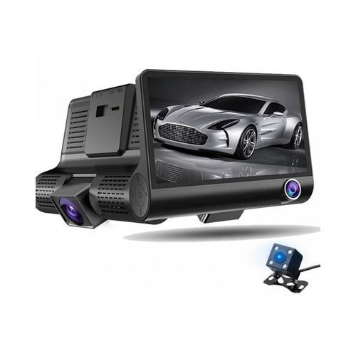 Triple Caméra Voiture Avant + Caméra Intérieure et Caméra Recul 3in1
 Fiche Technique et Prix au Maroc