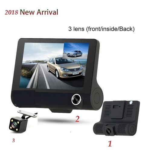 Caméra DVR Avec 3 Caméra (de face / à l'intérieur / arrière)
 Fiche Technique et Prix au Maroc