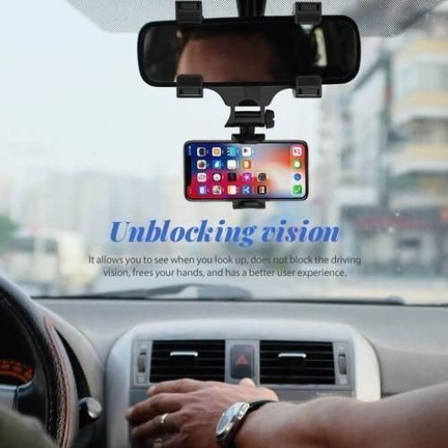 Standard support de Smartphone pour rétroviseur de montage universel à rotation 360°
 Fiche Technique et Prix au Maroc