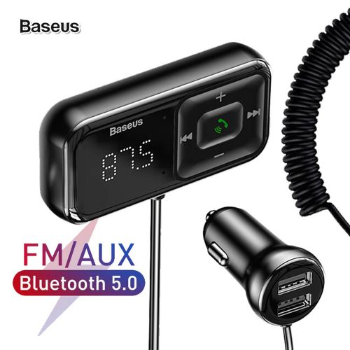 Baseus Kit transmetteur Audio FM Bluetooth 5.0 pour voiture sans fil USB 3.1A  AUX TF
 Fiche Technique et Prix au Maroc
