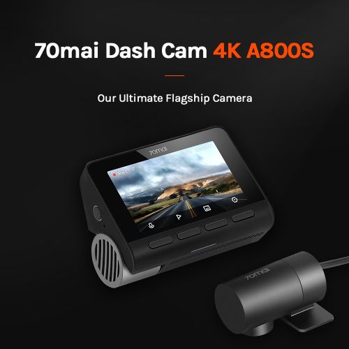 70mai Dash cam 4K A800S + Rear cam GPS ADAS
 Fiche Technique et Prix au Maroc