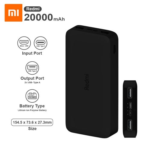 XIAOMI Mi Power Bank 20000mAh 18W Charge rapide
 Fiche Technique et Prix au Maroc