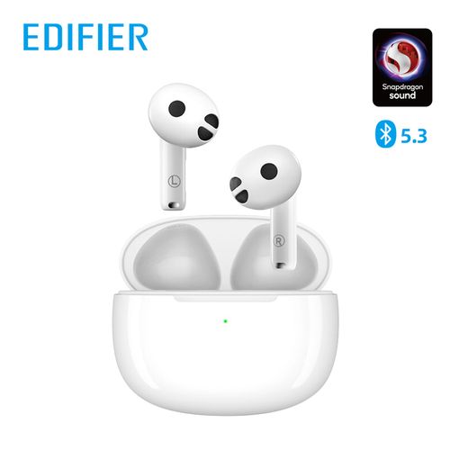 Edifier Écouteurs W220T True Wireless, casque Bluetooth V5.3, écouteurs semi-intra-auriculaires, contrôle tactile, temps de lecture 24 heures, aptx White
 Fiche Technique et Prix au Maroc