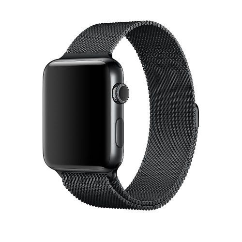bracelet pour apple watch magnétique en acier inoxydable avec Boucle de Verrouillage Magnétique-  Noir de 42-44mm
 Fiche Technique et Prix au Maroc
