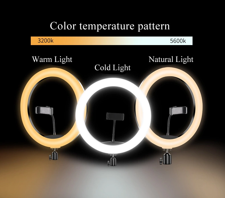 CPYP outube Video Photographic mj26 10 inch RGB Selfie Led Ring Light hoops With Tripod Stand