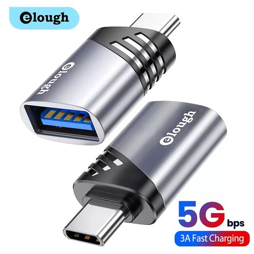 Elough USB 3.0 Type C Adapter OTG 5Gbps
 Fiche Technique et Prix au Maroc