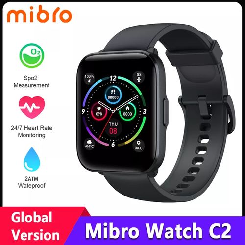 Mibro C2– montre connectée 24H fréquence cardiaque, sommeil SpO2, écran HD 1,69 pouces
 Fiche Technique et Prix au Maroc