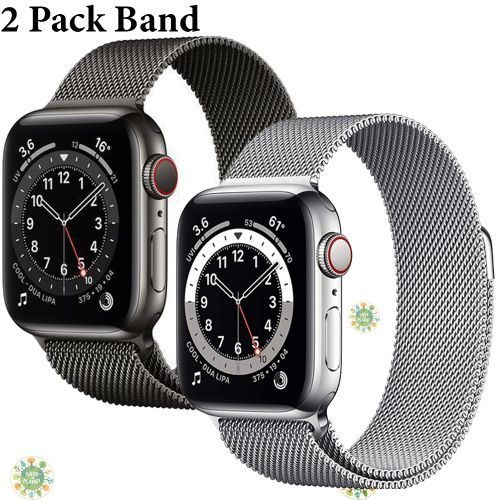 2 Pack Bracelet Magnétique Boucle Milanaise pour apple watch for Series 8 7 6 5 4 3 SE + sticker
 Fiche Technique et Prix au Maroc