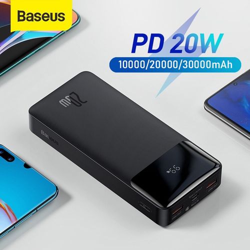 Baseus Power Bank 20000mAh 20W Quick Charge, Bipow Digital Display, Charge Rapide
 Fiche Technique et Prix au Maroc