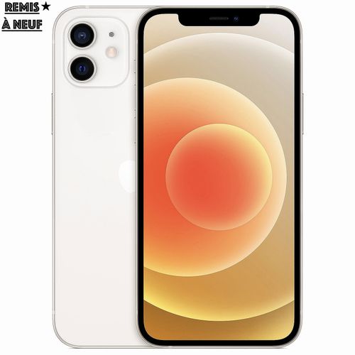 Apple iPhone 12 - 64GB + 4Gb - 6,1" - Blanc - 5G Magsafe - A14 Bionic - Remis à neuf
 Fiche Technique et Prix au Maroc