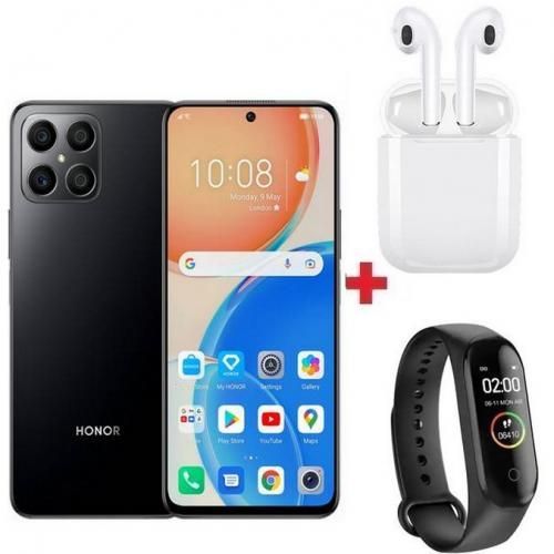 Honor X8 (6GB -128GB) Snapdragon 680 -5000 mAh - 64MP- NFC - Noir + Band + Écouteur
 Fiche Technique et Prix au Maroc