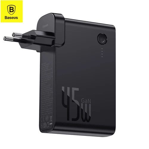 Baseus 2 En 1 45W Alimentation Charge Rapide (Chargeur Macbook, PC, Smartphones ..) + Power Bank 10000mAh Batterie PD3.0 QC3.0
 Fiche Technique et Prix au Maroc