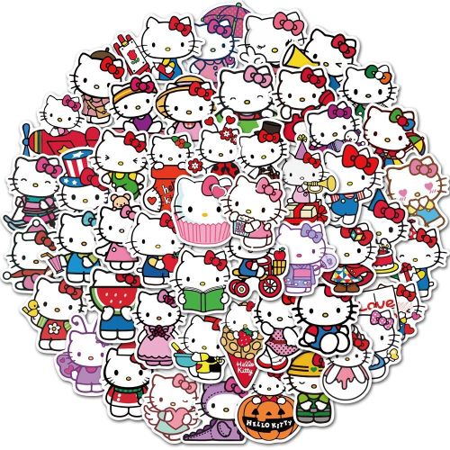 Hello Kitty Sticker Toys for Girls Kawaii Stickers Cute Sticker Pack Sanrio Stickers Laptop Skin Kuromi My Melody Sticker
 Fiche Technique et Prix au Maroc