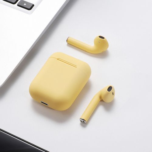TWS I12 écouteurs Bluetooth sans fil, wireless earphones pour IOS et Android -jaune
 Fiche Technique et Prix au Maroc