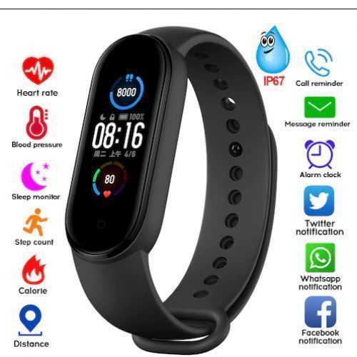 Smart Bracelet M5 Smartwatch Fitness Tracker - Noir
 Fiche Technique et Prix au Maroc