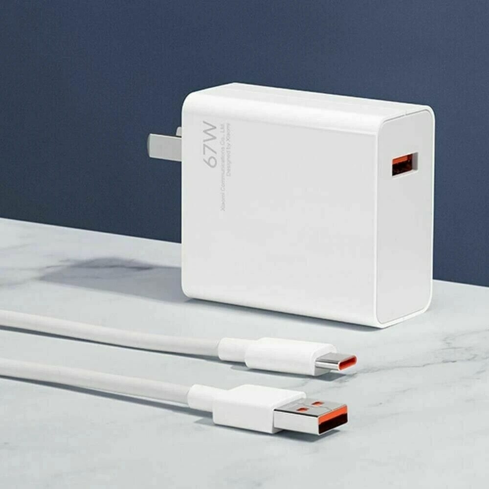 Chargeur Rapide 67W Pour Xiaomi/Redmi Avec Câble USB-C 1m - Compatible 14, 13, 12, Note Séries