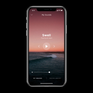 Smartphone affichant l'application Sleep