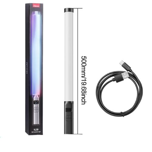 Ulanzi Baguette lumineuse portative RGB VL119, 2500-9000K, 50cm
 Fiche Technique et Prix au Maroc