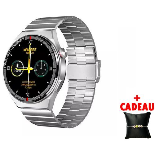 Montre connectée fréquence cardiaque charge sans fil NFC appel + Bracelet Hope
 Fiche Technique et Prix au Maroc